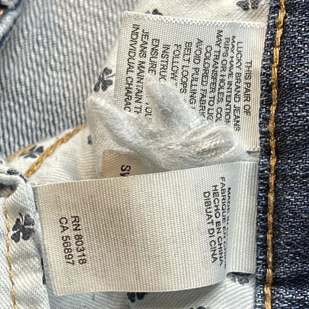 Lucky Brand Sweet Boot Jeans Womens 6/28 Medium Wash Blue‎ Bootcut Whiskered